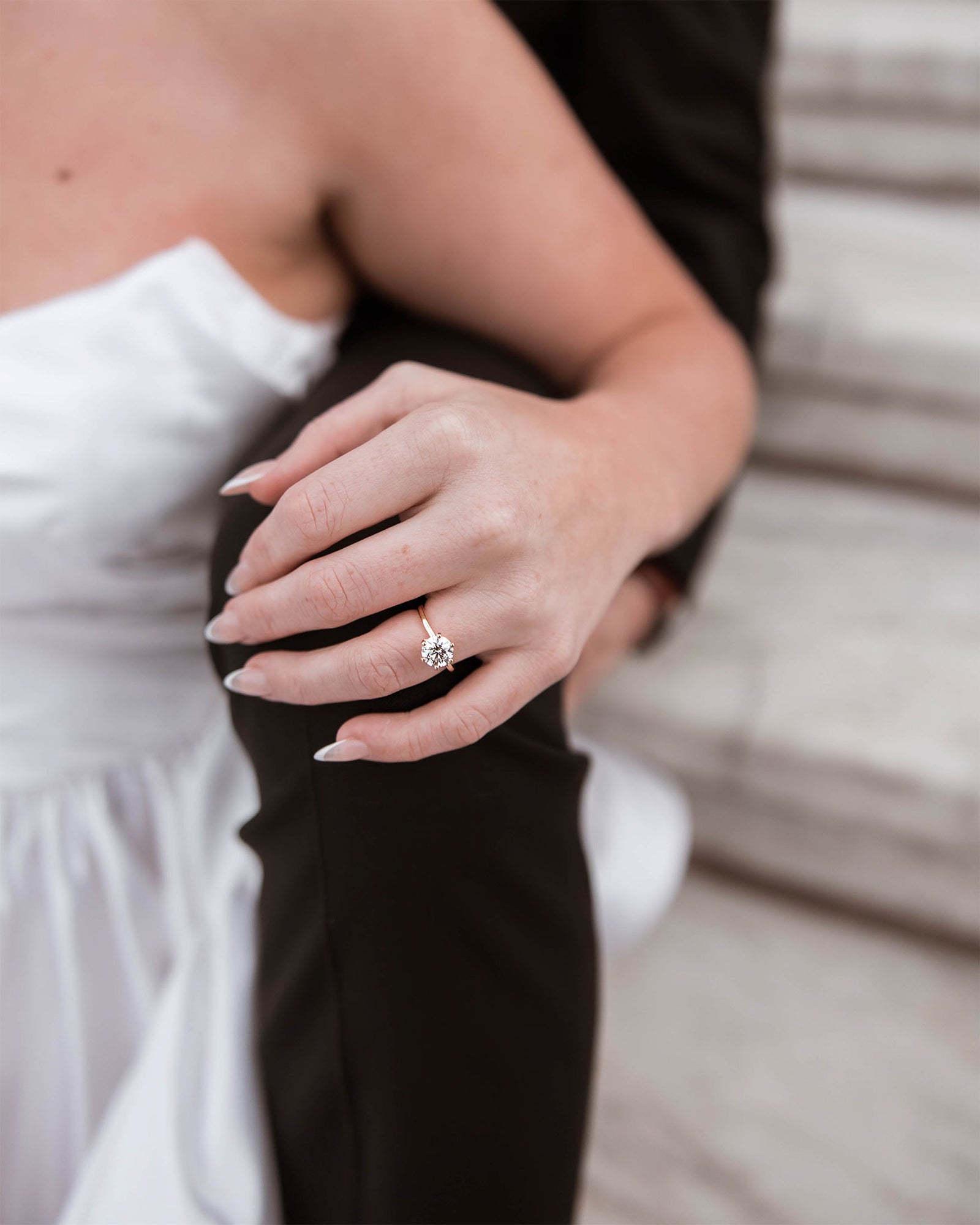 Liori Diamonds engagement ring couple